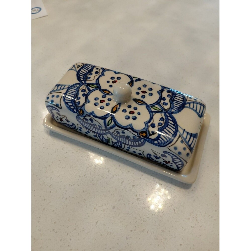 Polish Pottery Butter dish No stamp